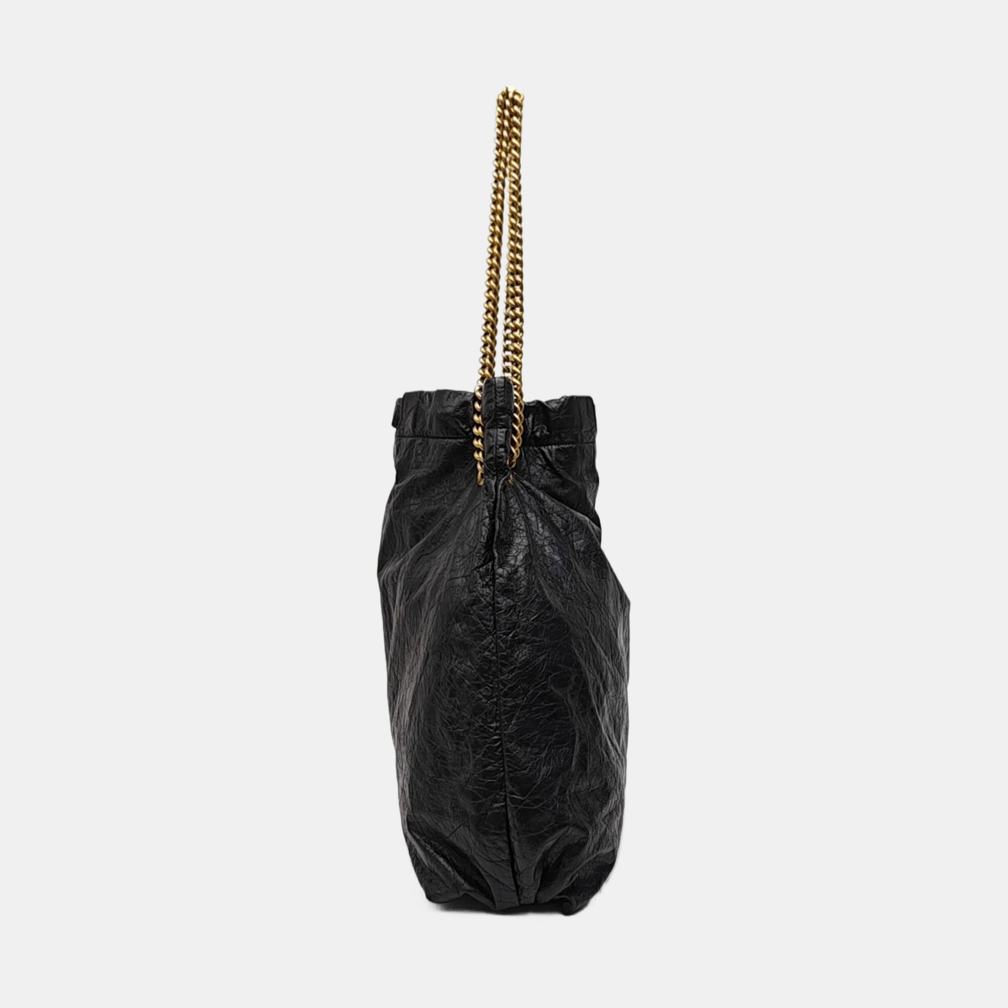 Calfskin Shoulder Bag Black