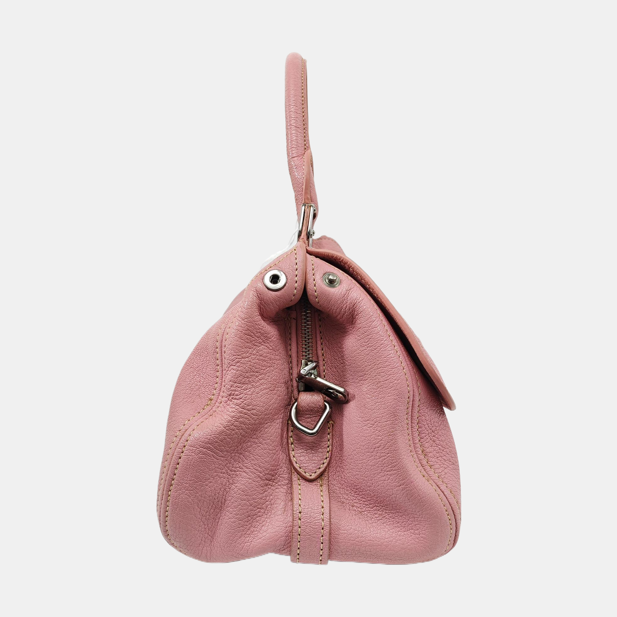 Calfskin Shoulder Bag Pink