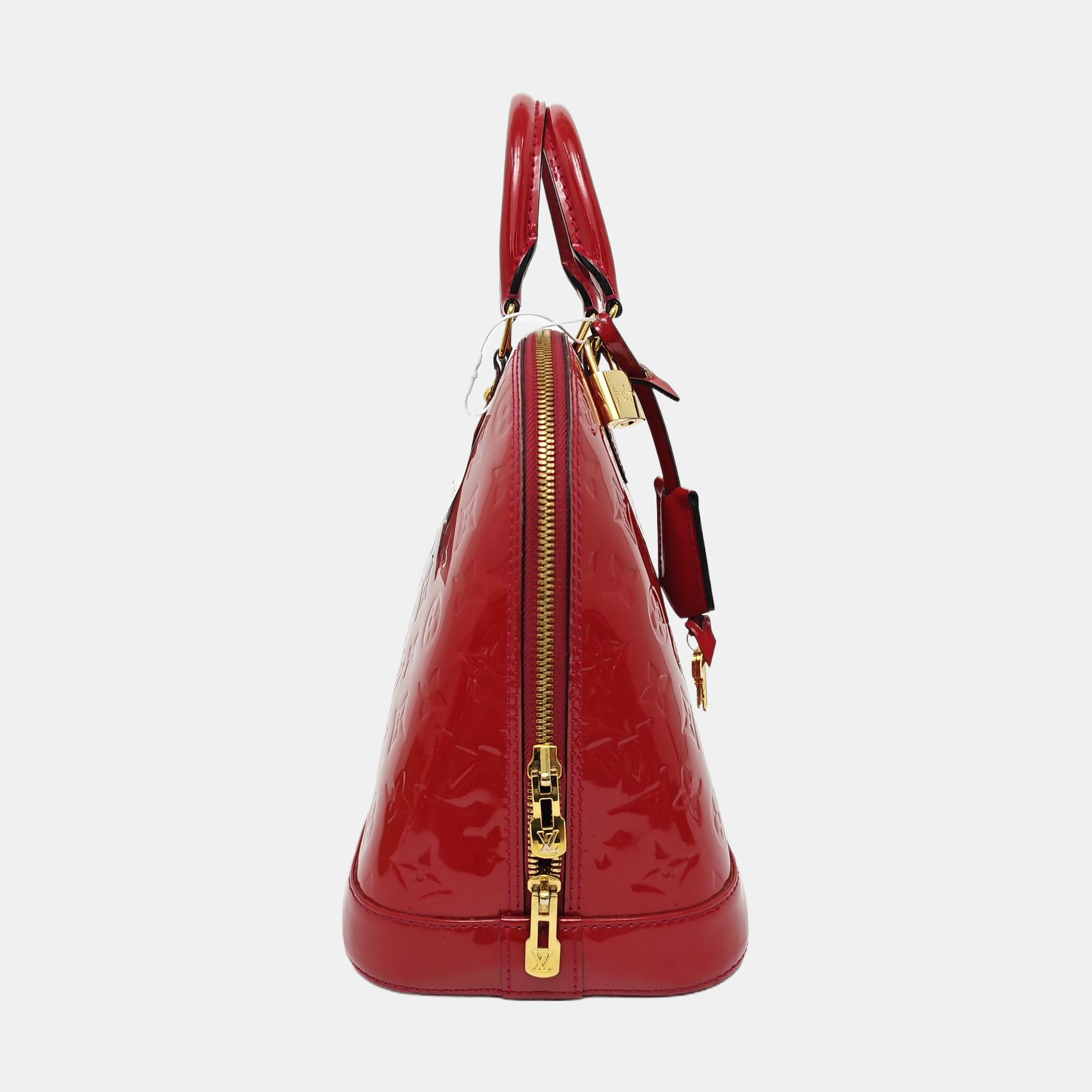 ALMA PM Monogram Patent Leather Red