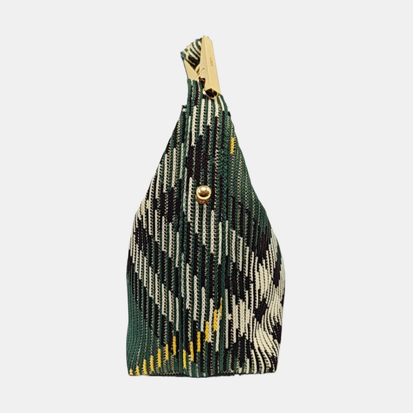 Fabric Top Handle Bag Green