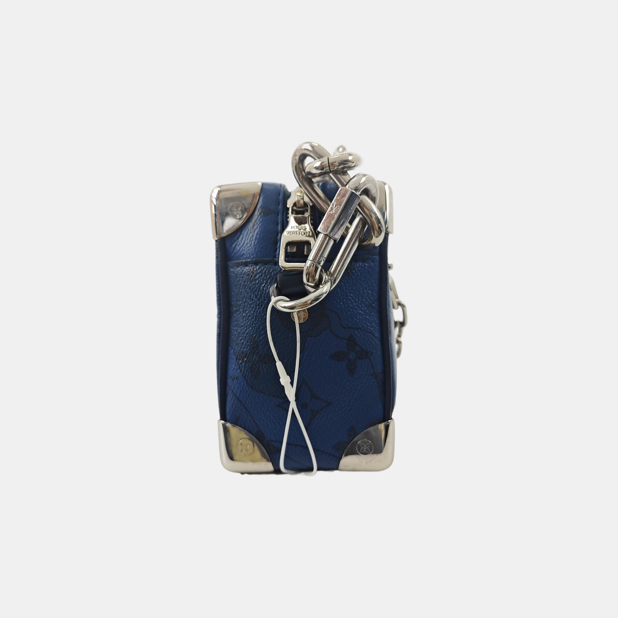 SOFT TRUNK Mini Monogram Coated Canvas Blue