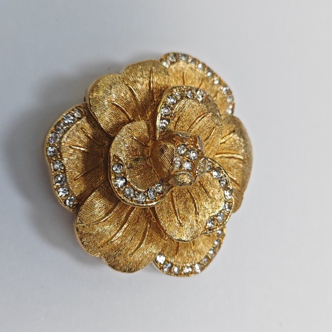 Metal Gold Brooch
