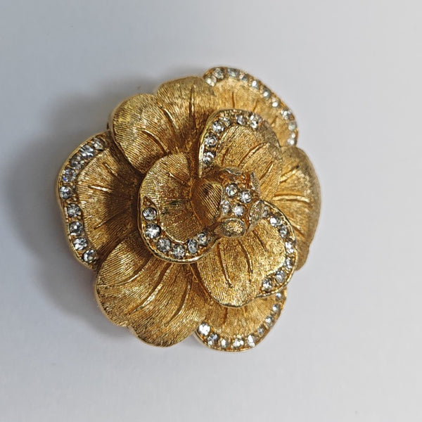 Metal Gold Brooch