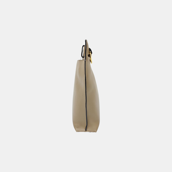 T Pouch Calfskin Beige