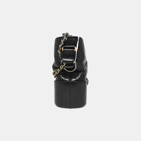GABRIELLE Quilted Calfskin Black