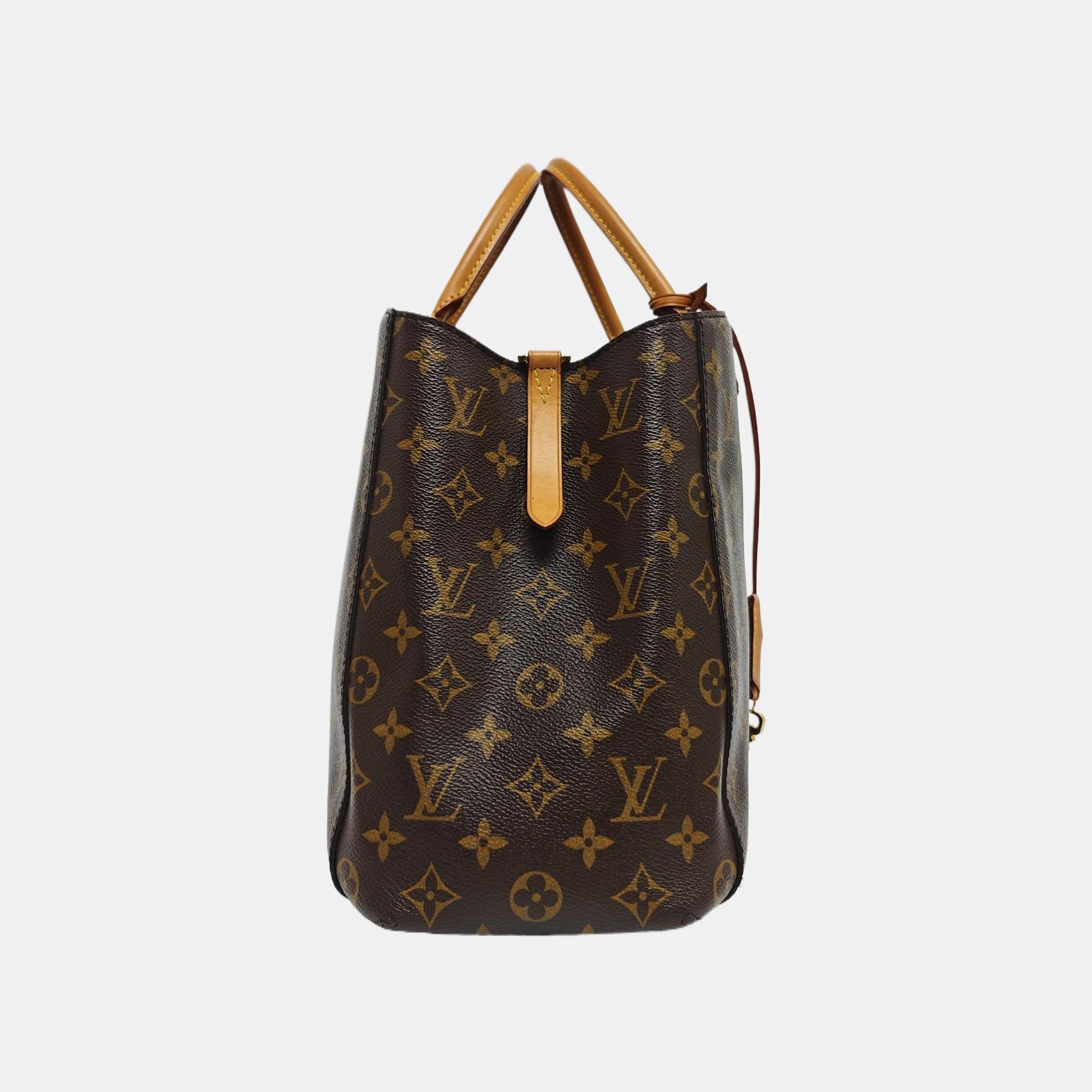 MONTAIGNE GM Monogram Coated Canvas Brown