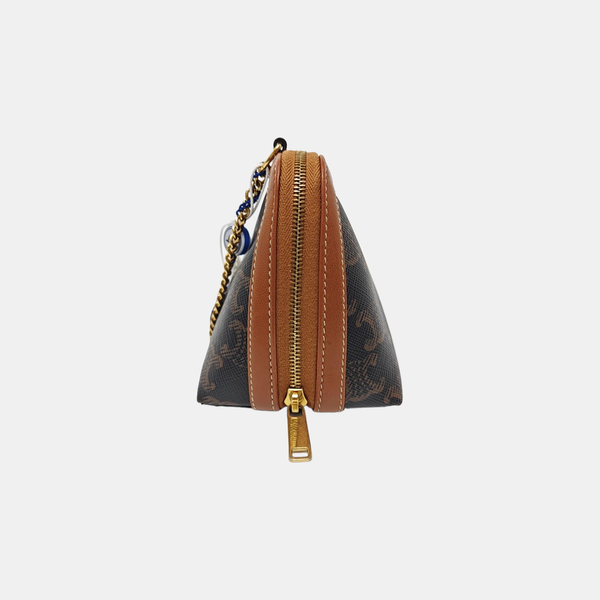 TRIOMPHE CANVAS Mini Coated Canvas Brown