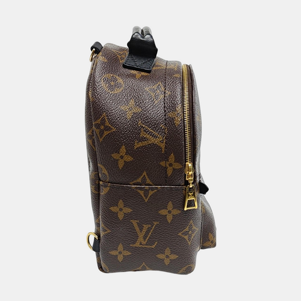 PALM SPRINGS Mini Monogram Coated Canvas Brown