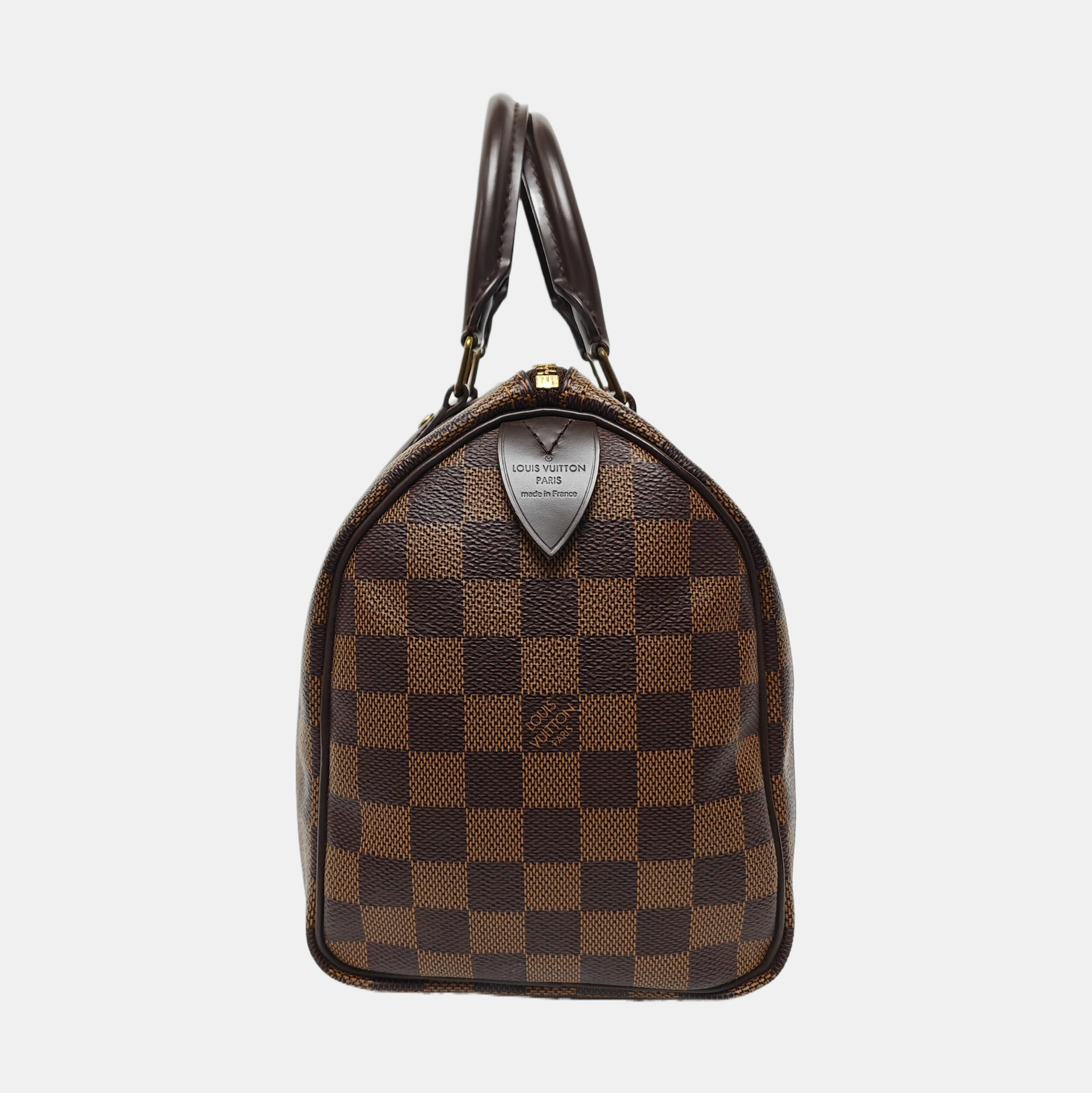SPEEDY 25 Damier Ebene Coated Canvas Brown