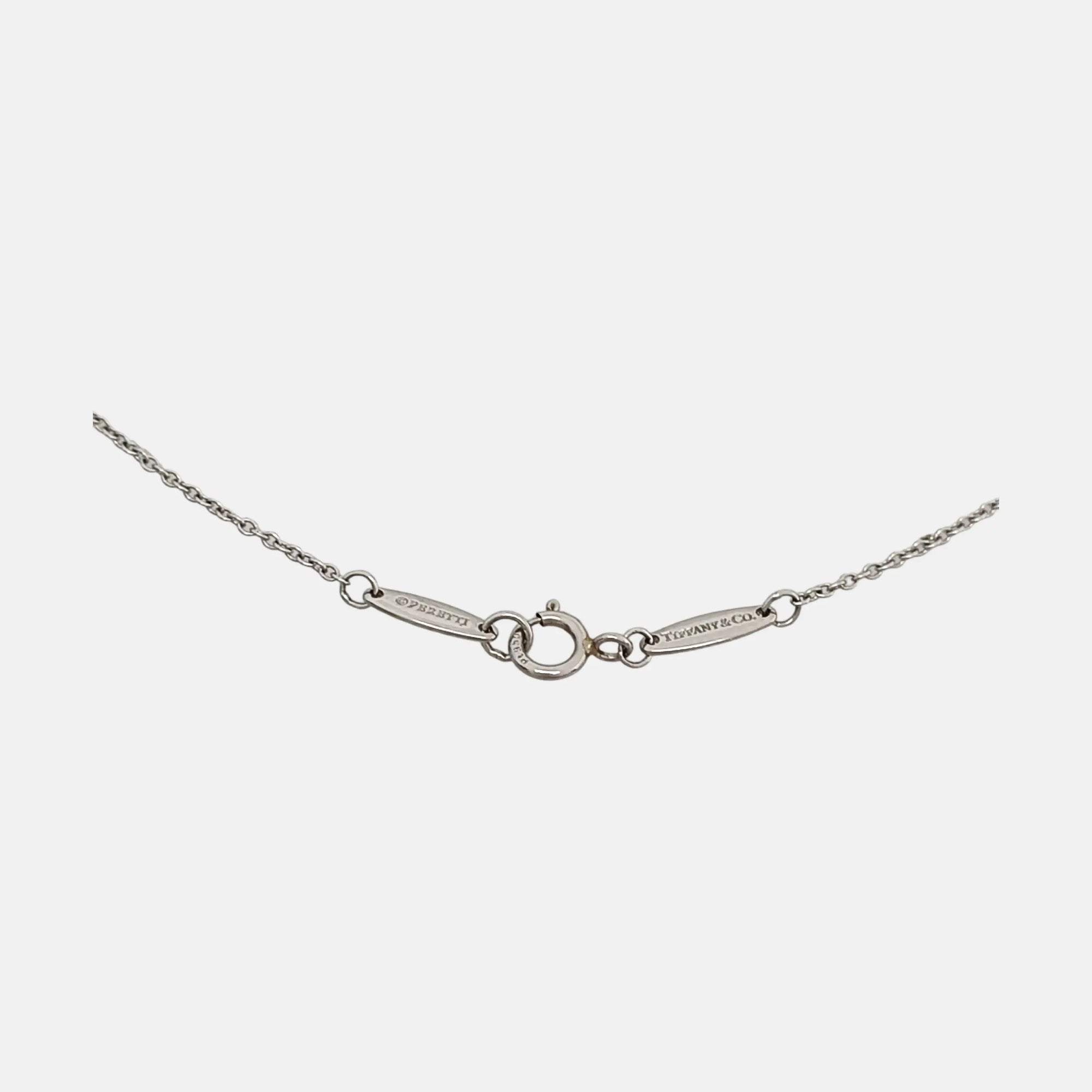 Elsa Peretti Platinum 950 Silver Necklace