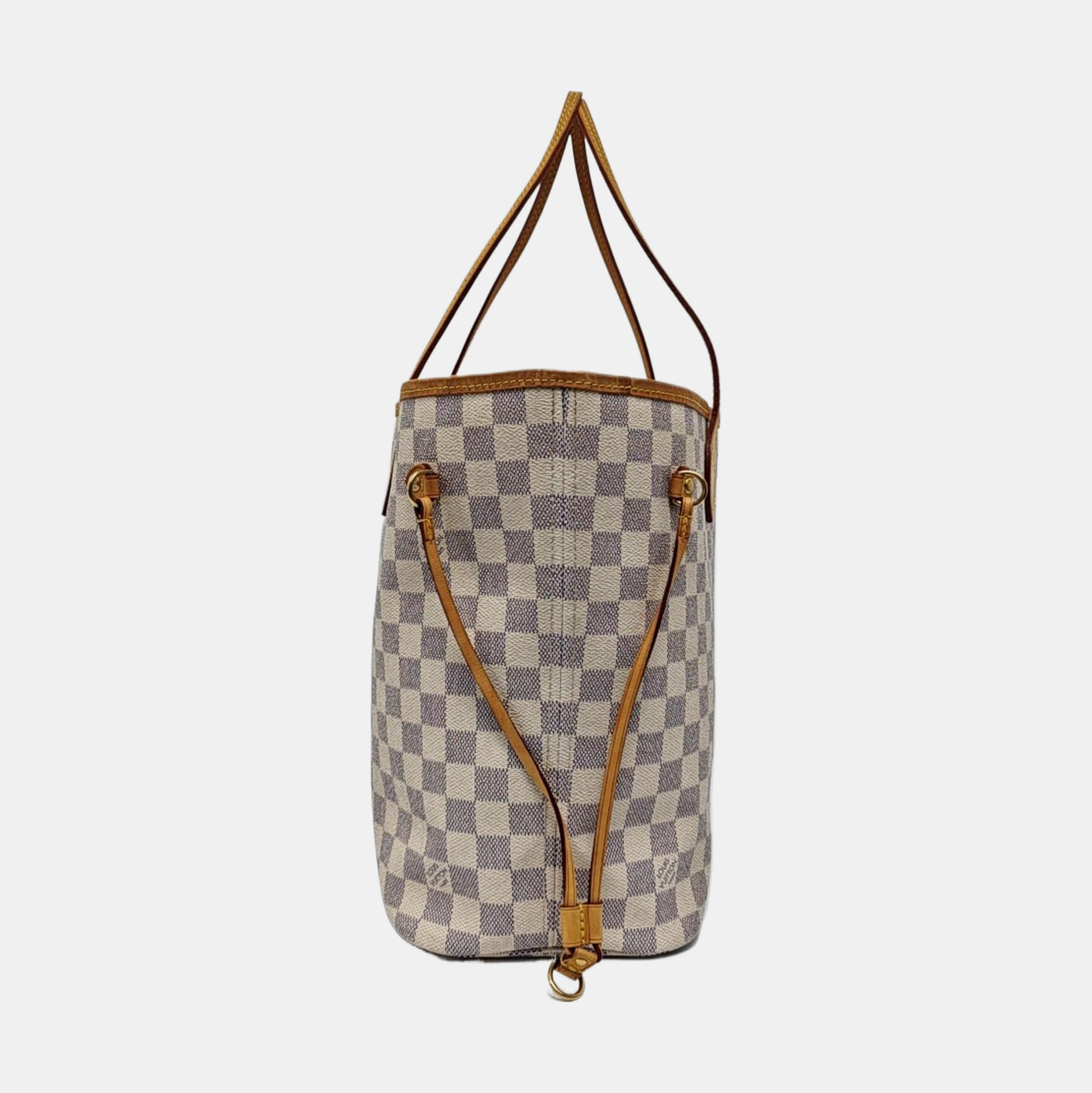 NEVERFULL MM Damier Azur Coated Canvas White