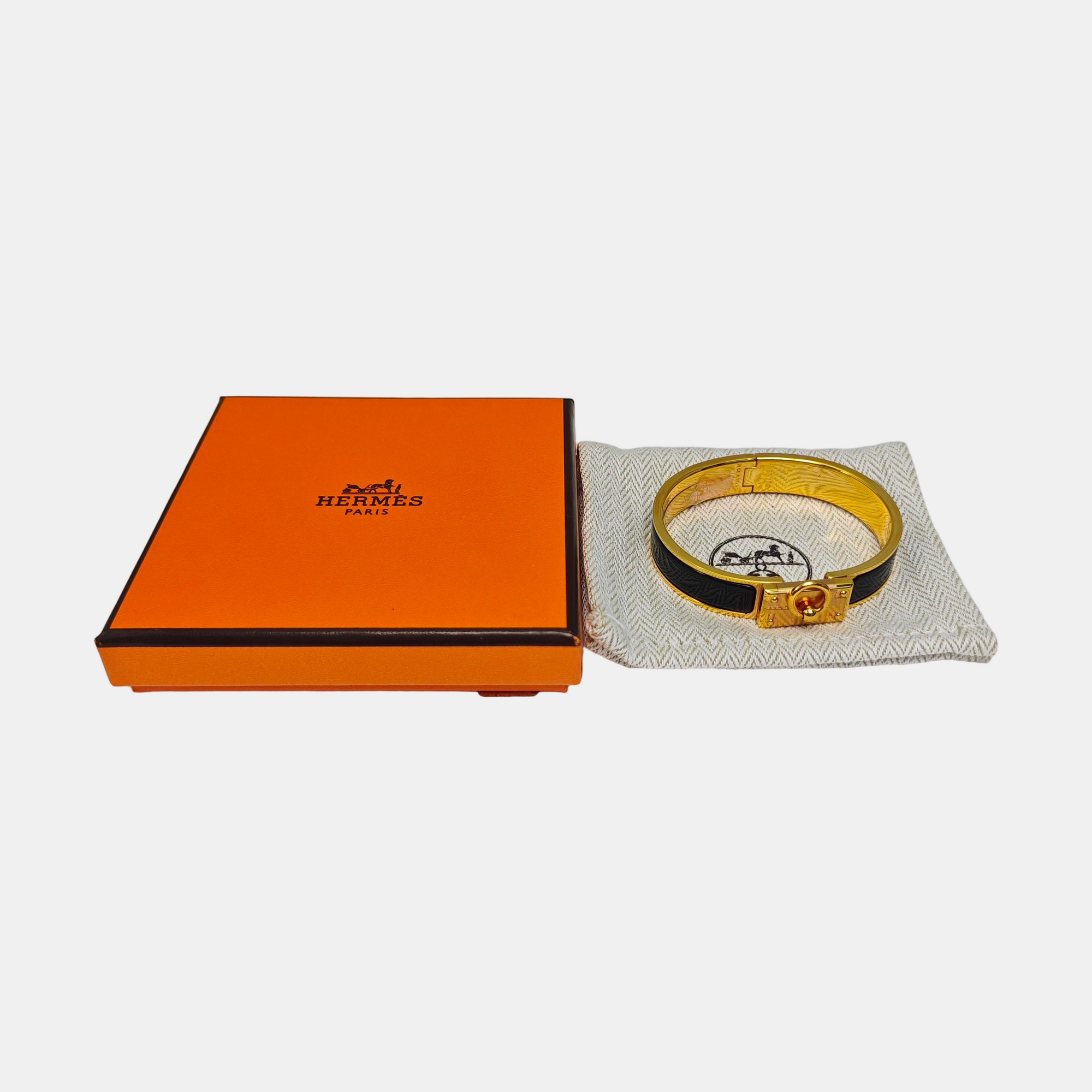 Clic Anneau Metal Gold Bangle