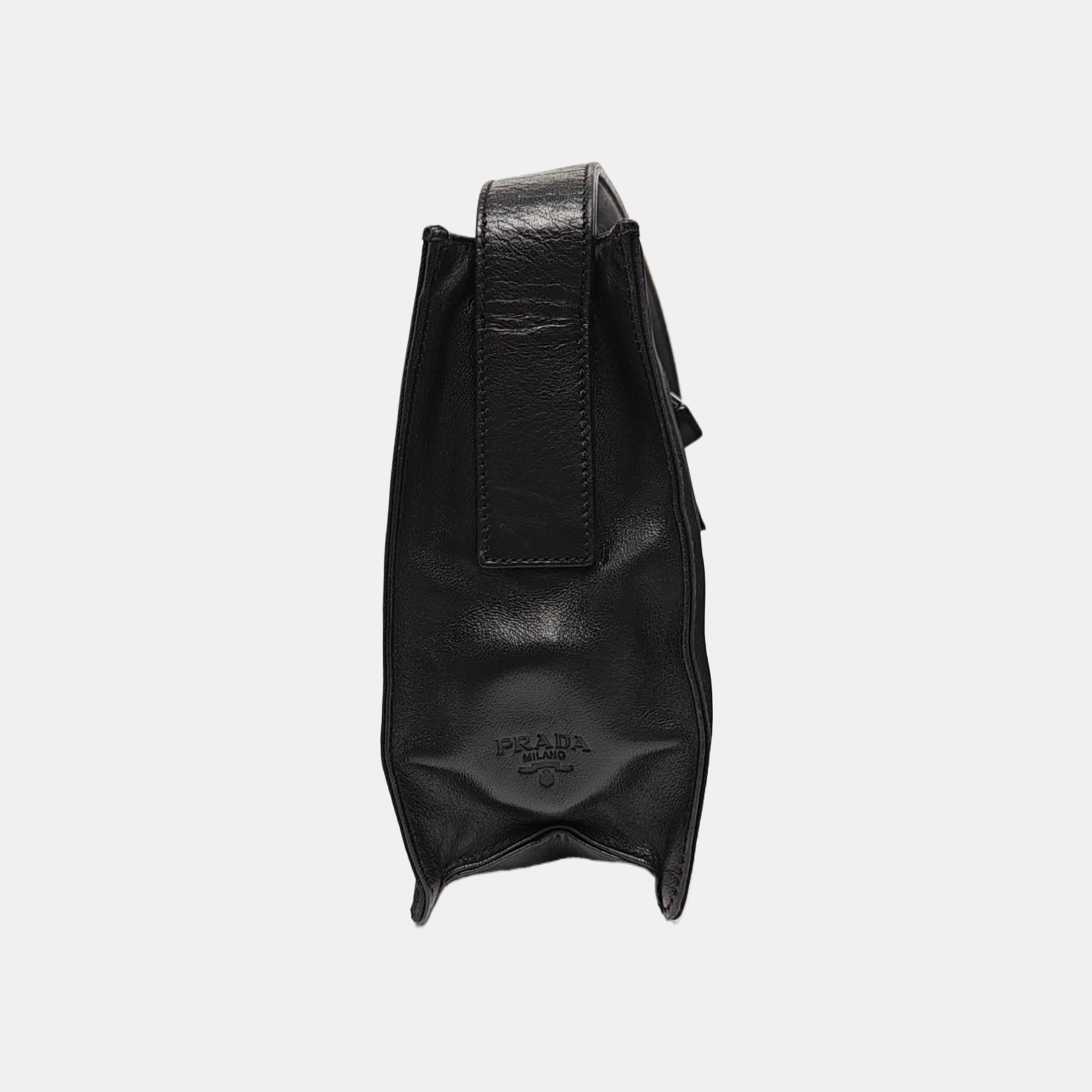 Nylon Shoulder Bag Black