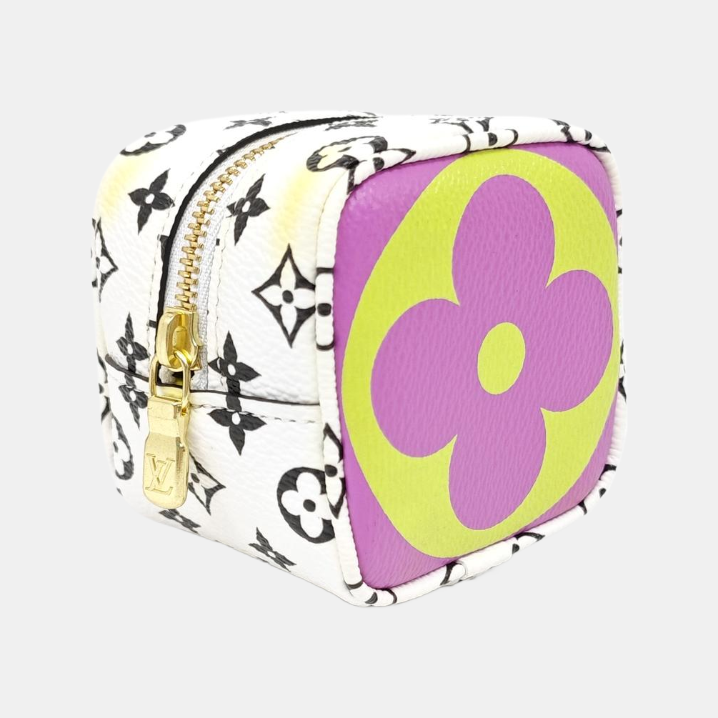 CUBE Monogram Coated Canvas Purple