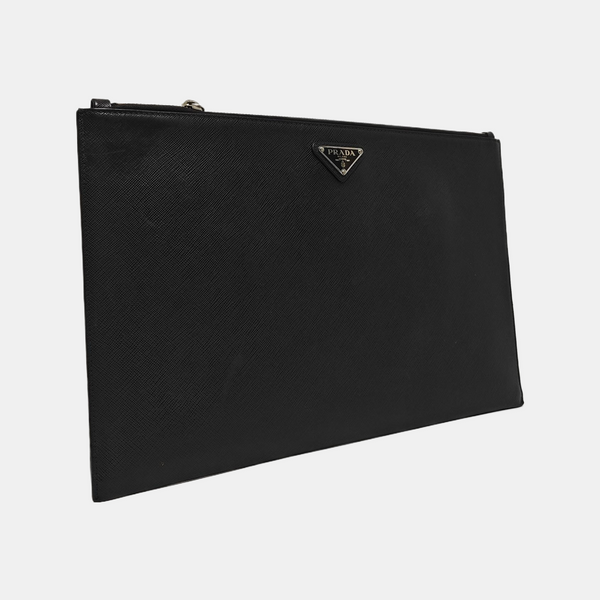 Clutch Saffiano Calfskin Black