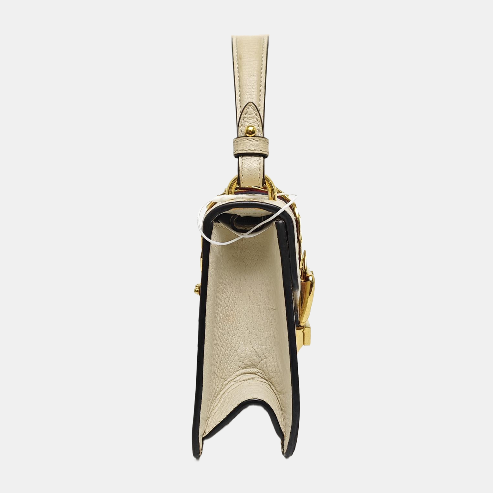 Authenticated pre-owned  Sylvie Mini Calfskin White - Shoulder Bag at Looply