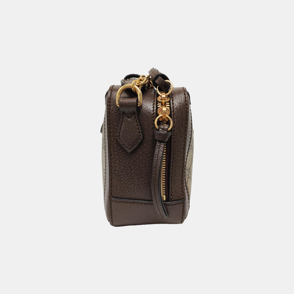 Ophidia Mini Monogram Coated Canvas Beige