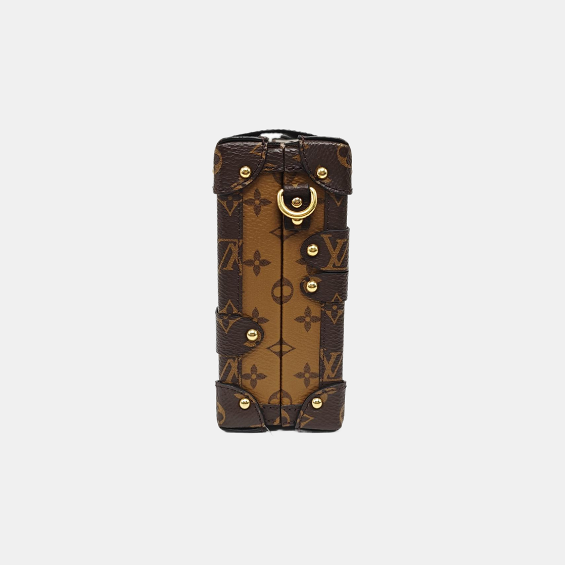 PETITE MALLE Monogram Coated Canvas Brown