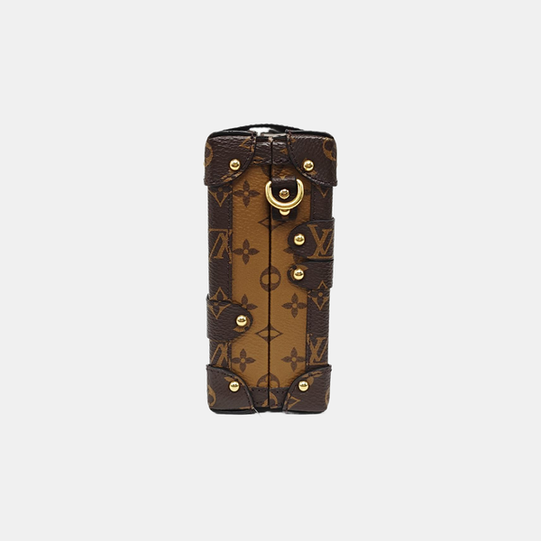 PETITE MALLE Monogram Coated Canvas Brown