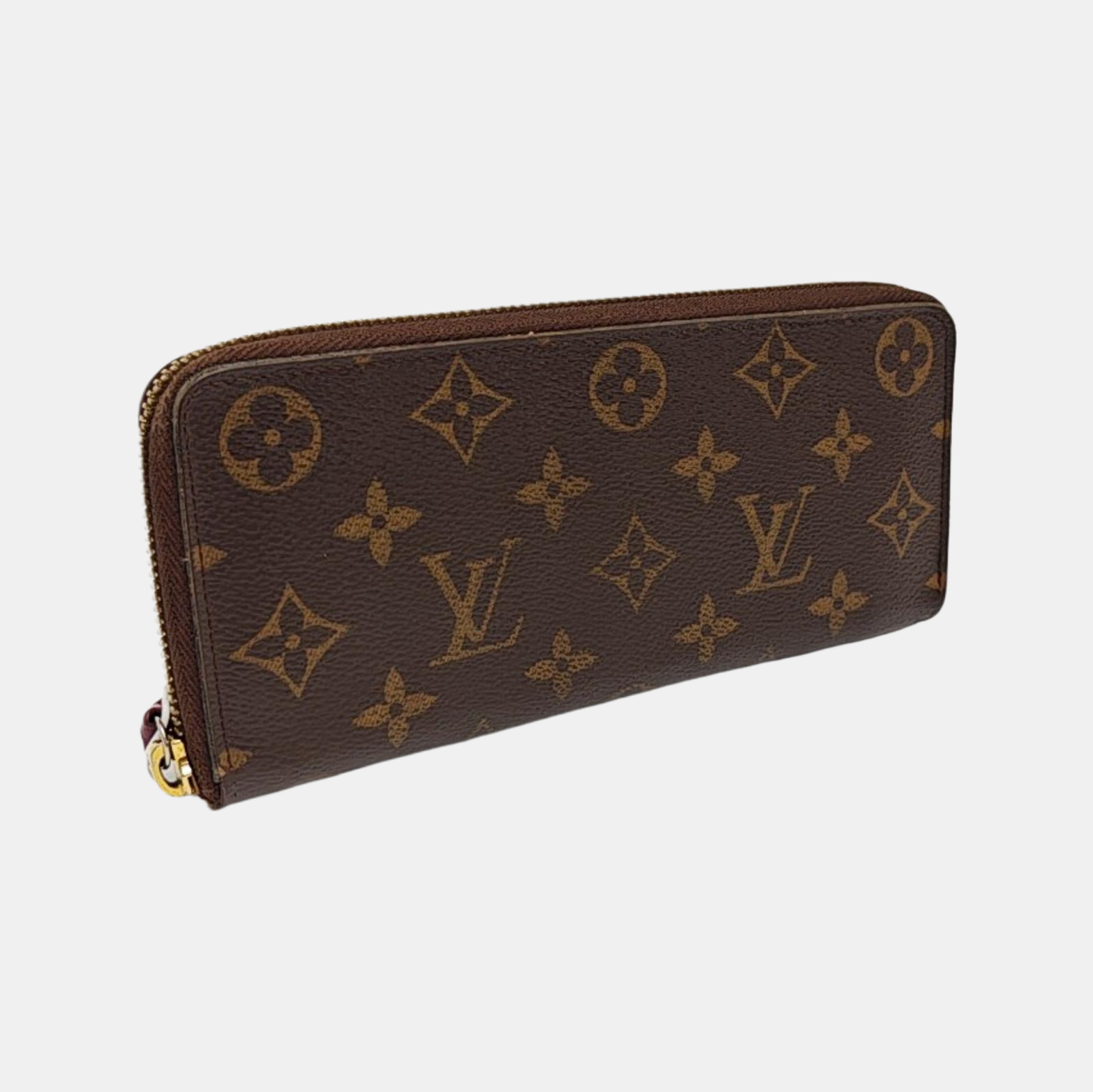 CLÉMENCE Monogram Coated Canvas Brown Wallet