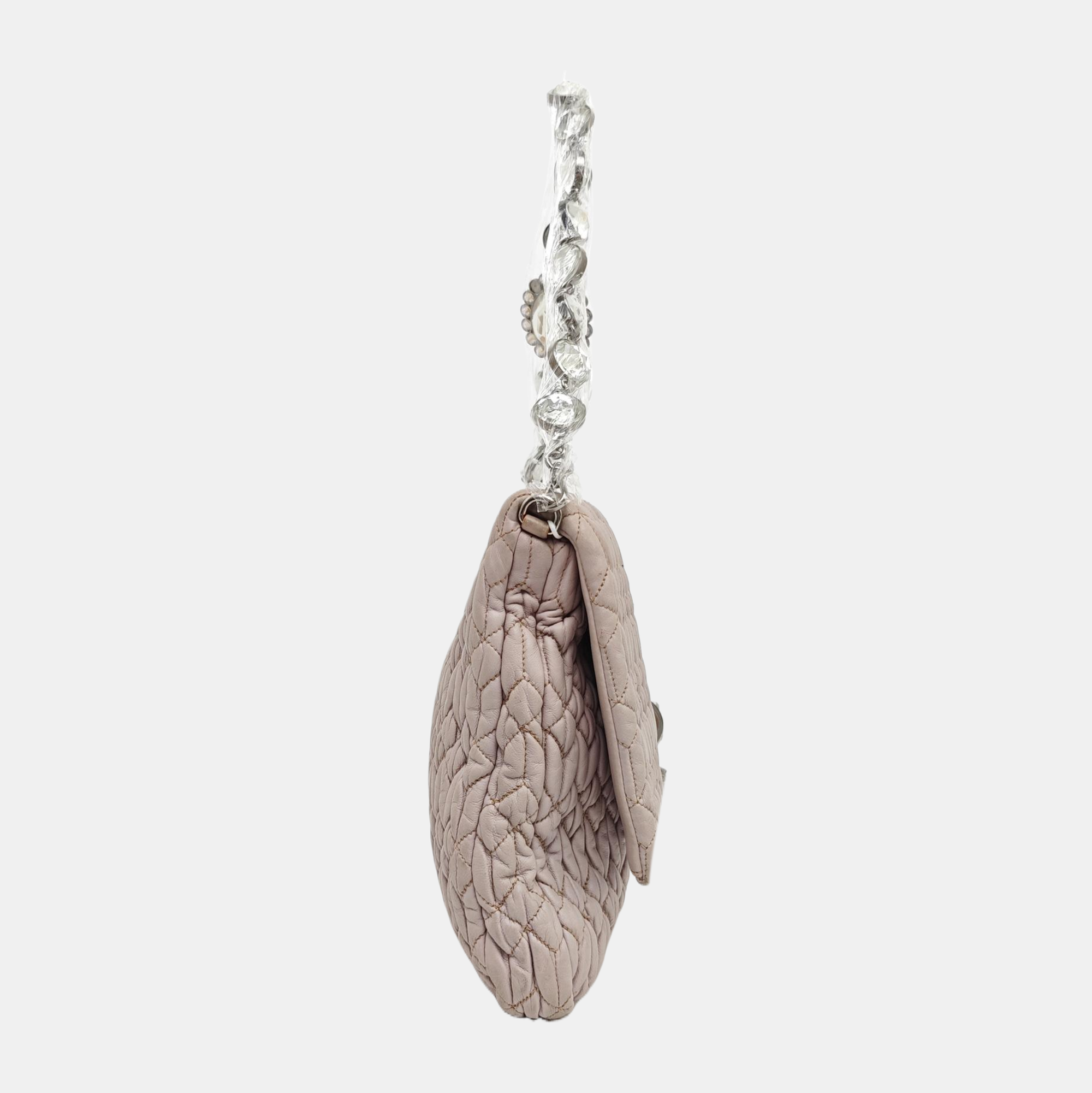 Crystal Quilted Lambskin Pink