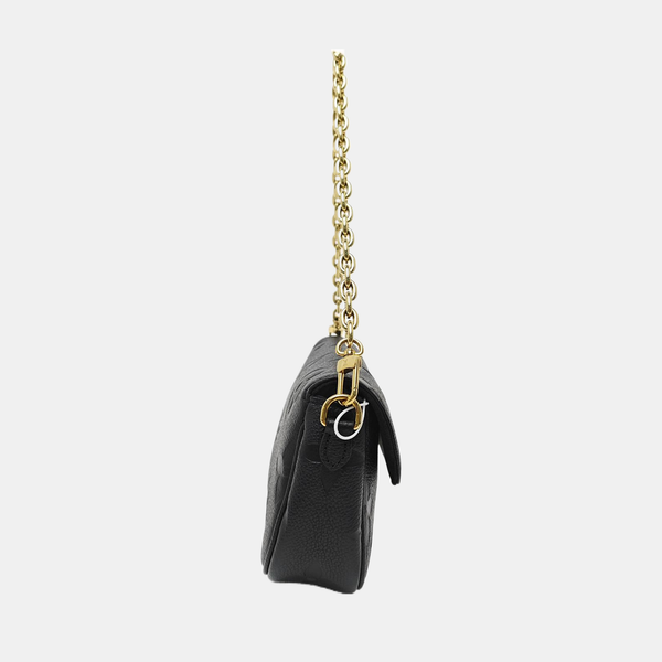 IVY Monogram Calfskin Black