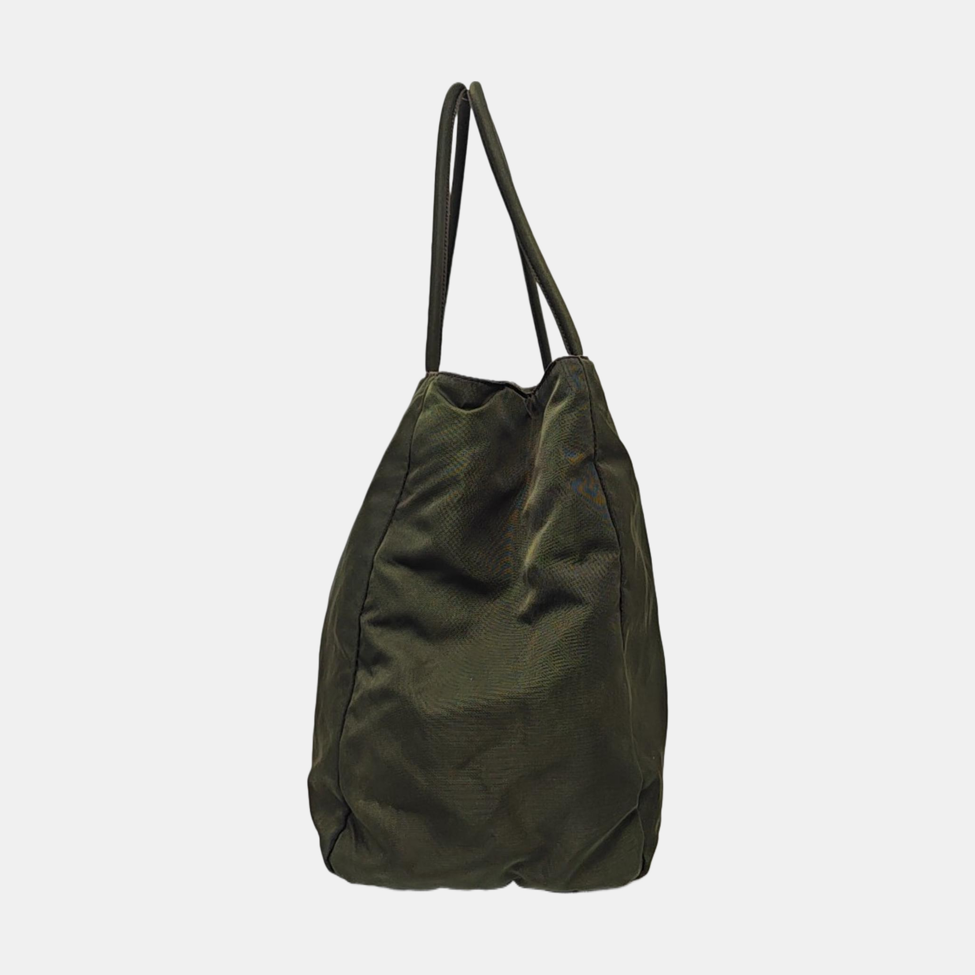 Nylon Top Handle Bag Green