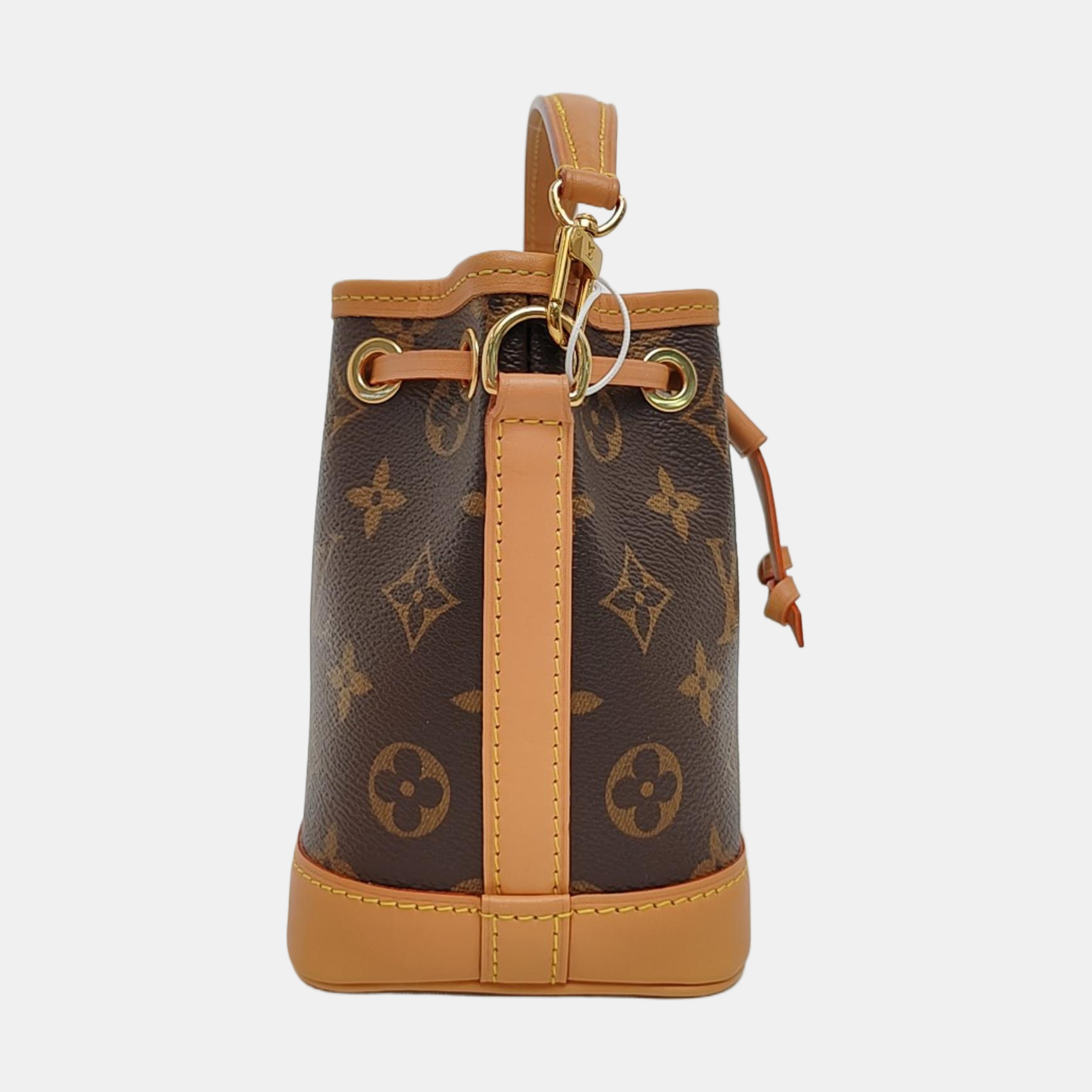 NOÉ Nano Monogram Coated Canvas Brown