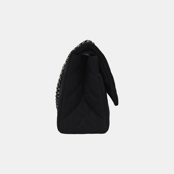 Authenticated pre-owned  2.55 227 (jumbo) Quilted Fabric Black - Shoulder Bag at Looply