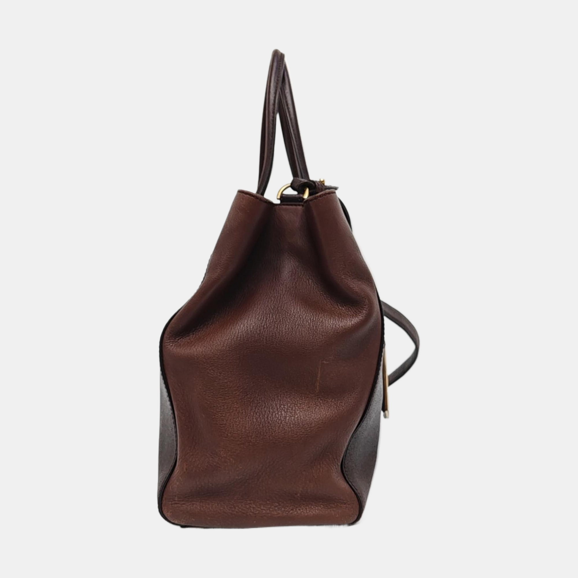 2 Jours Medium Calfskin Brown