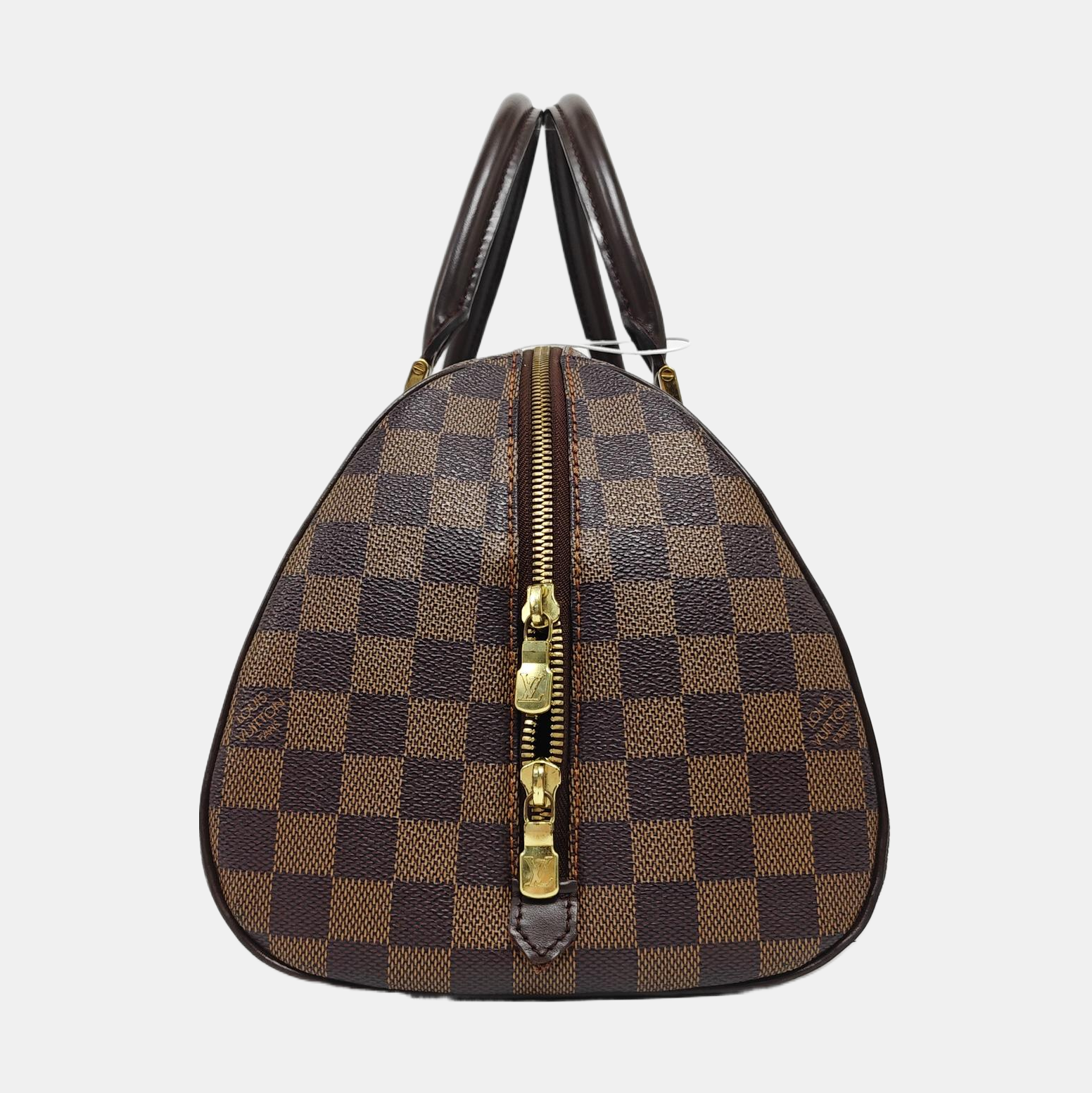 RIBERA MM Damier Ebene Coated Canvas Brown