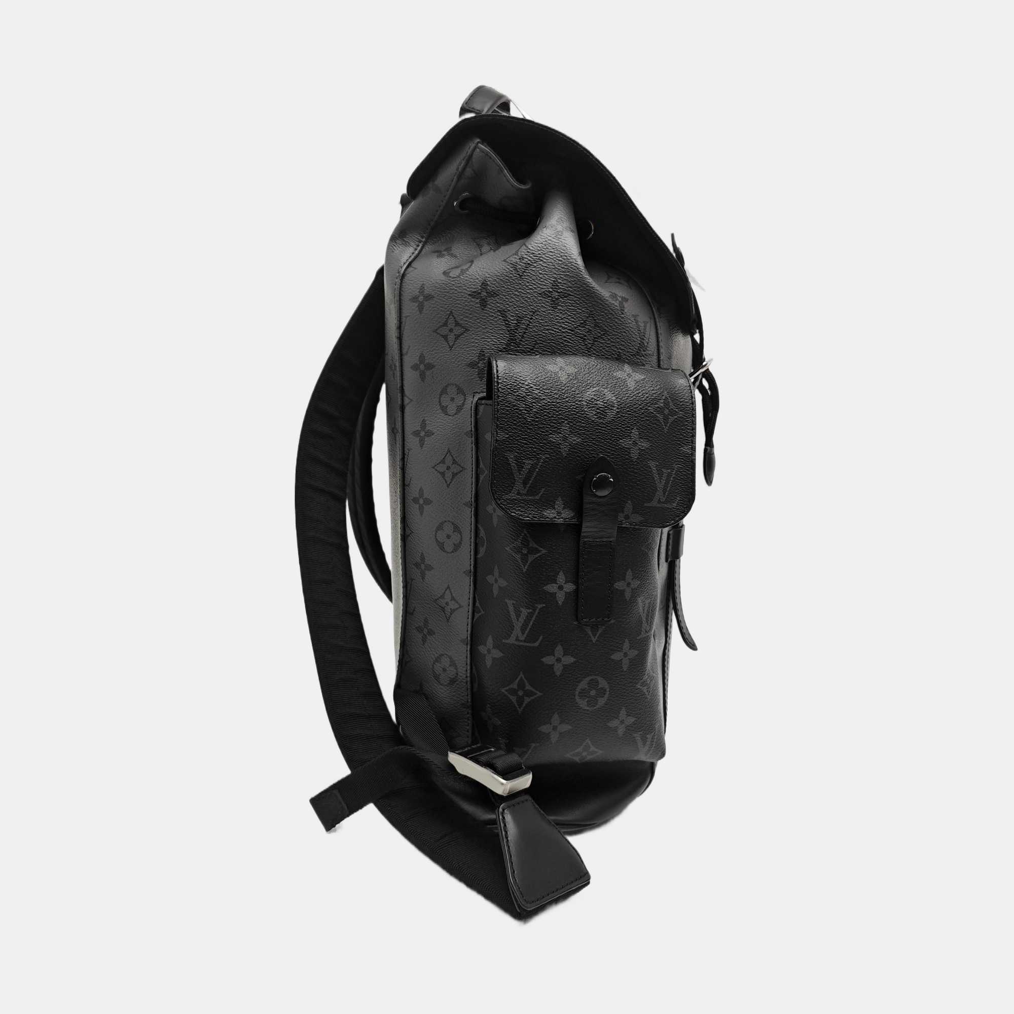 CHRISTOPHER Monogram Coated Canvas Gray