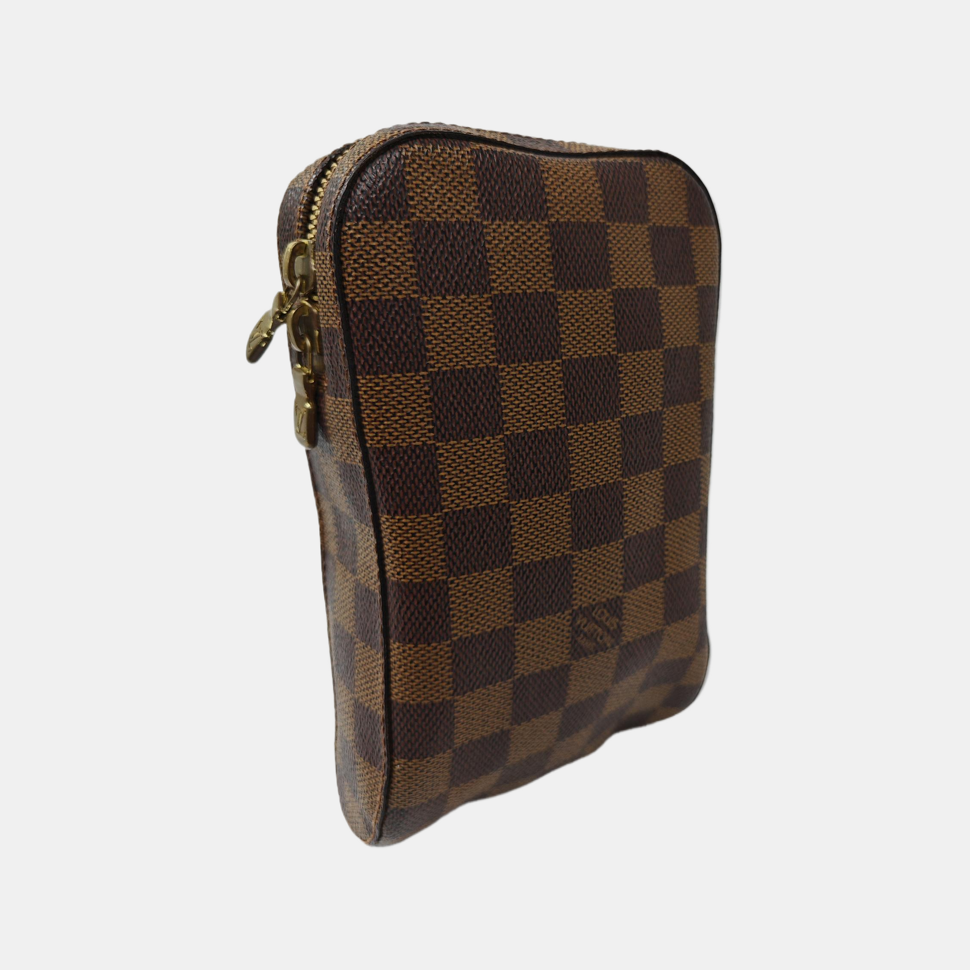 GÉRONIMOS Damier Ebene Coated Canvas Brown