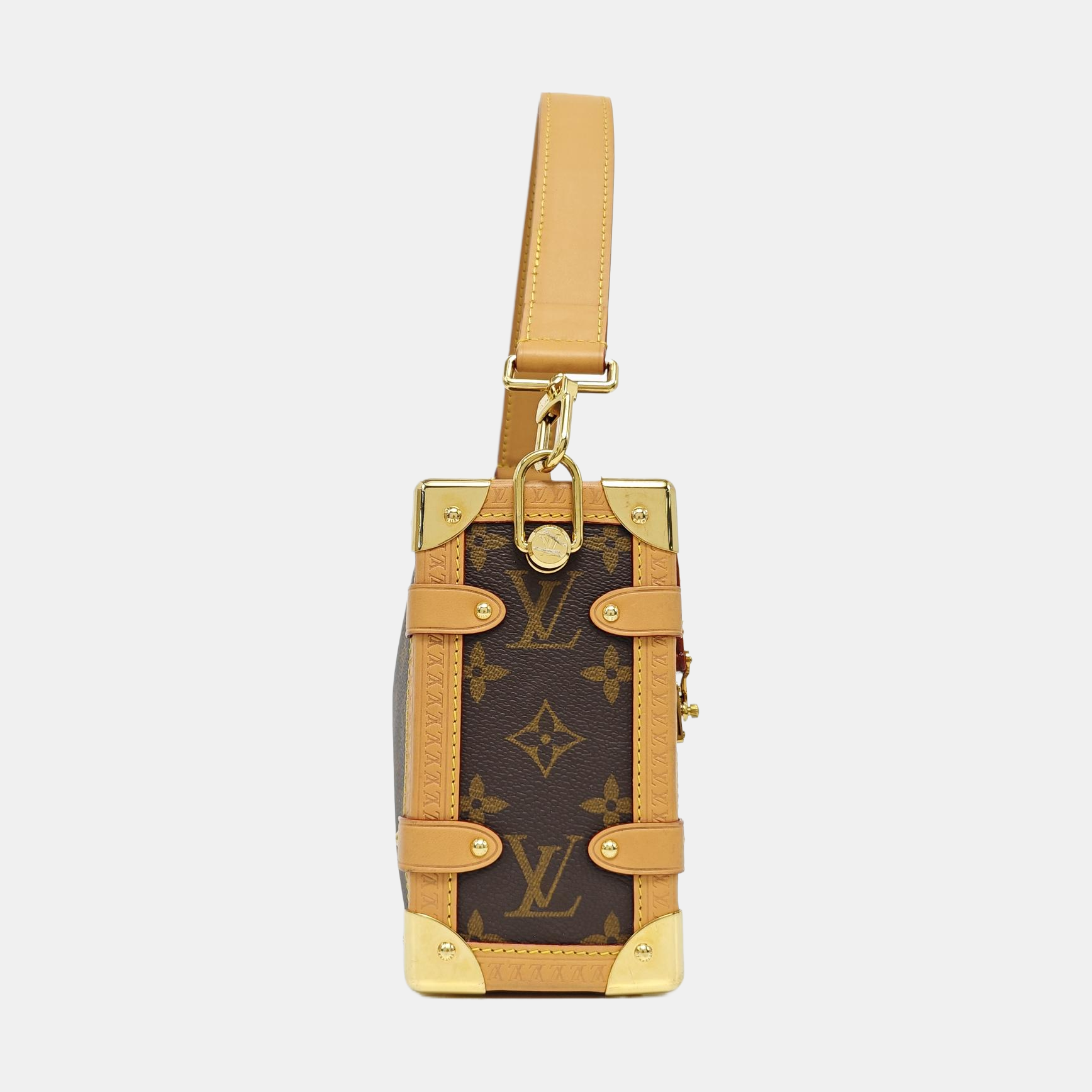 SIDE TRUNK MM Monogram Coated Canvas Brown