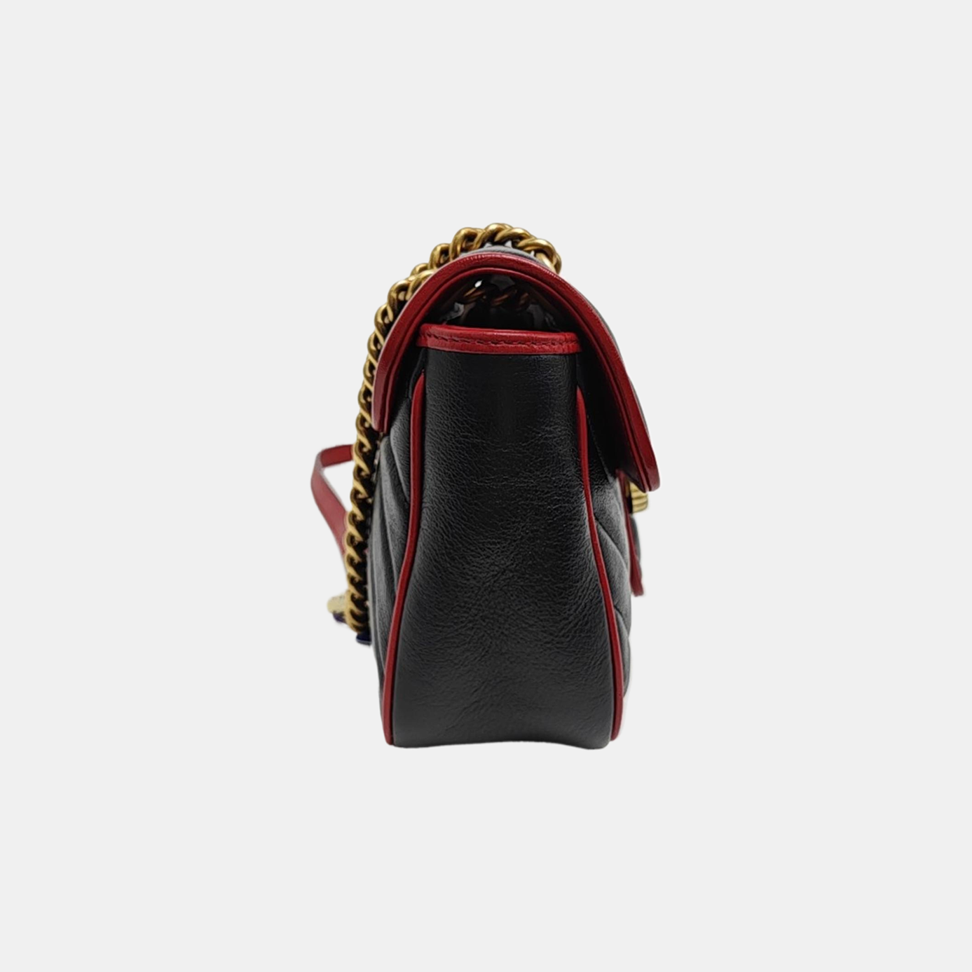 GG Marmont Medium Quilted Calfskin Black