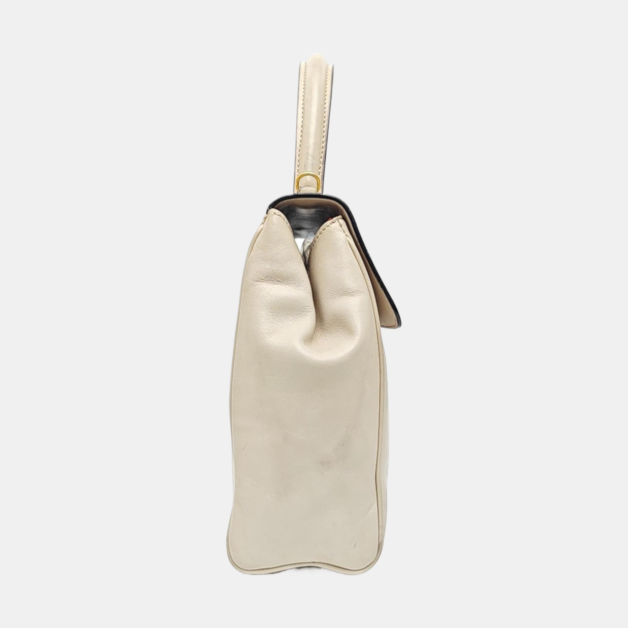 Calfskin Shoulder Bag Beige