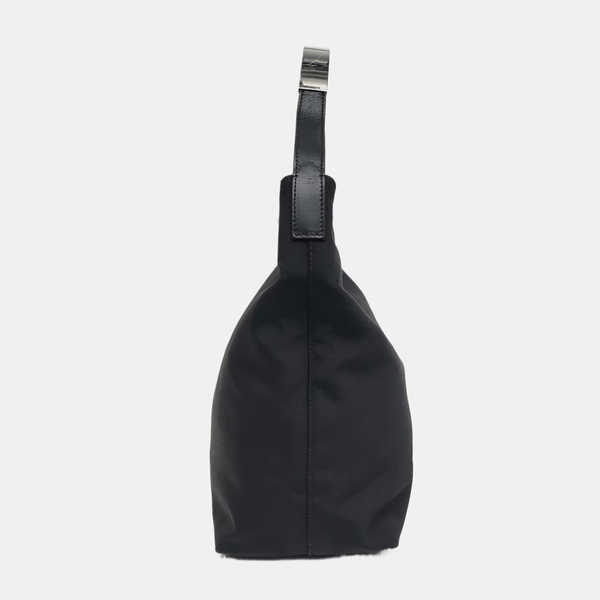 Fabric Top Handle Bag Black