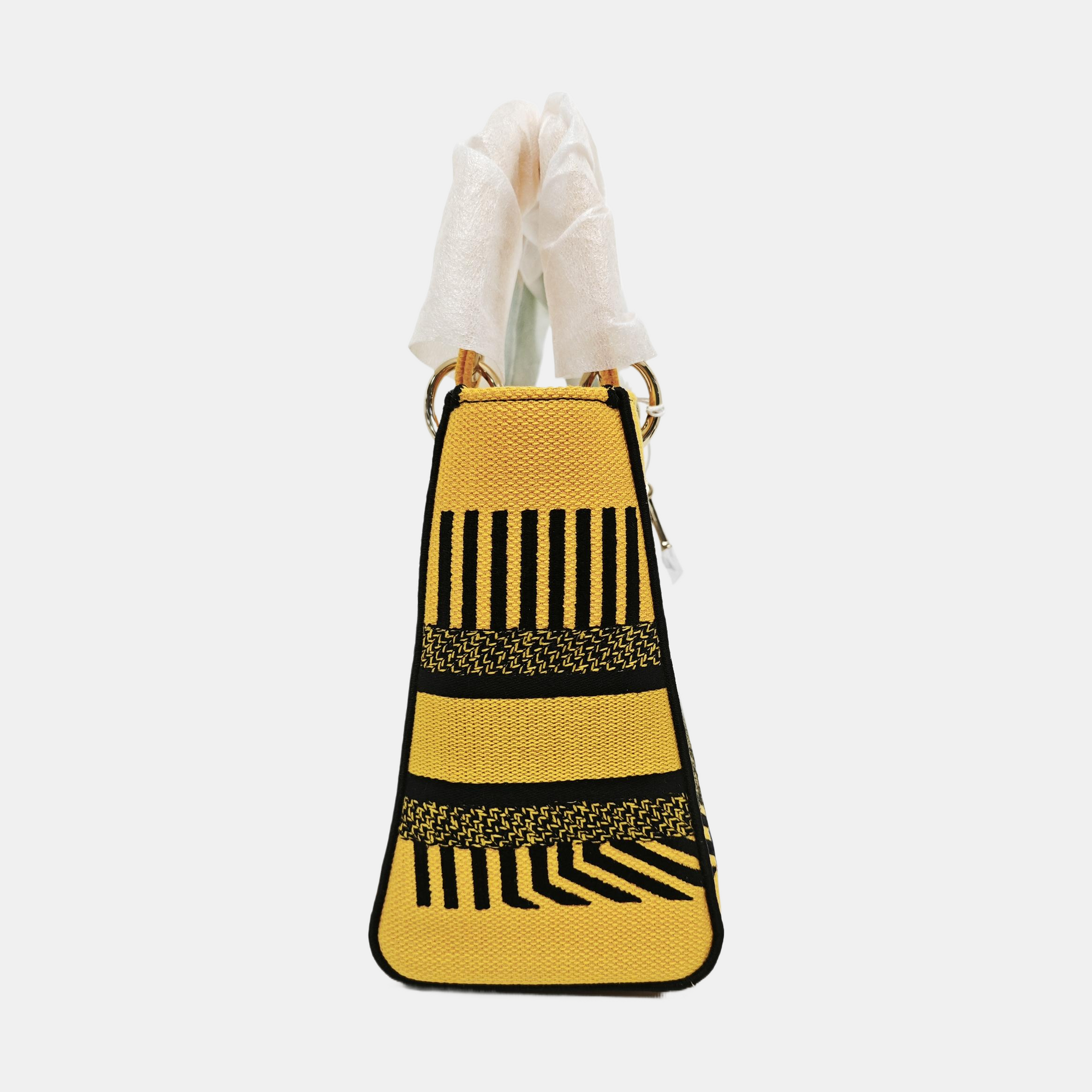 Authenticated pre-owned  Lady D-Lite Medium Fabric Multicolor - Tote Bag at Looply