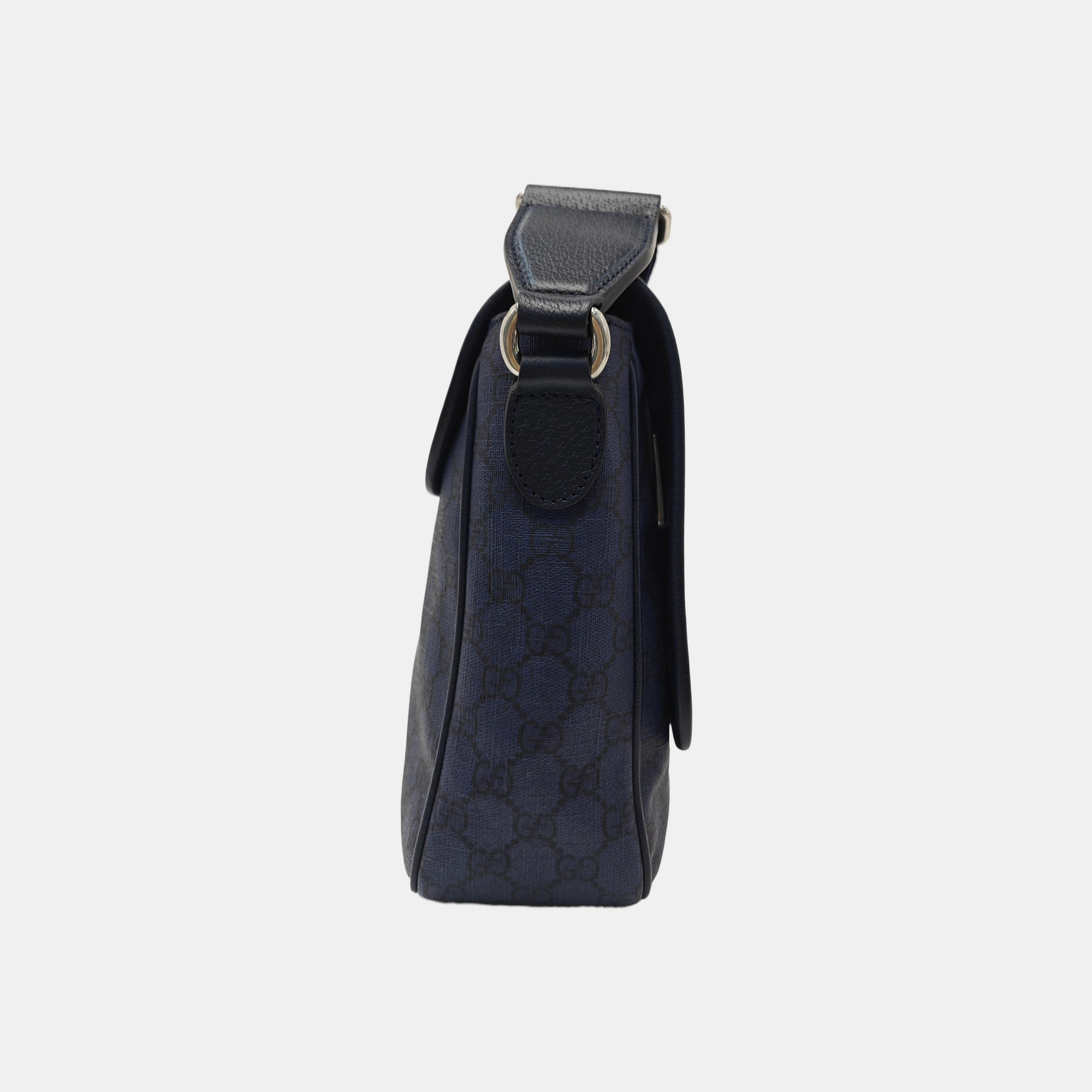 Ophidia Medium Monogram Coated Canvas Blue