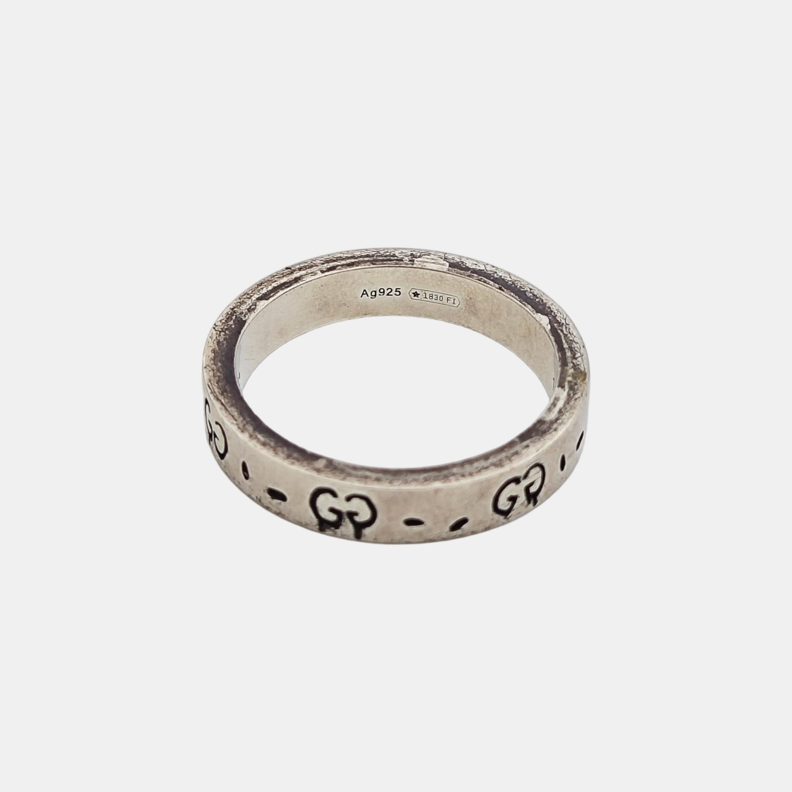 Ghost 925 Sterling Silver Ring EU 55
