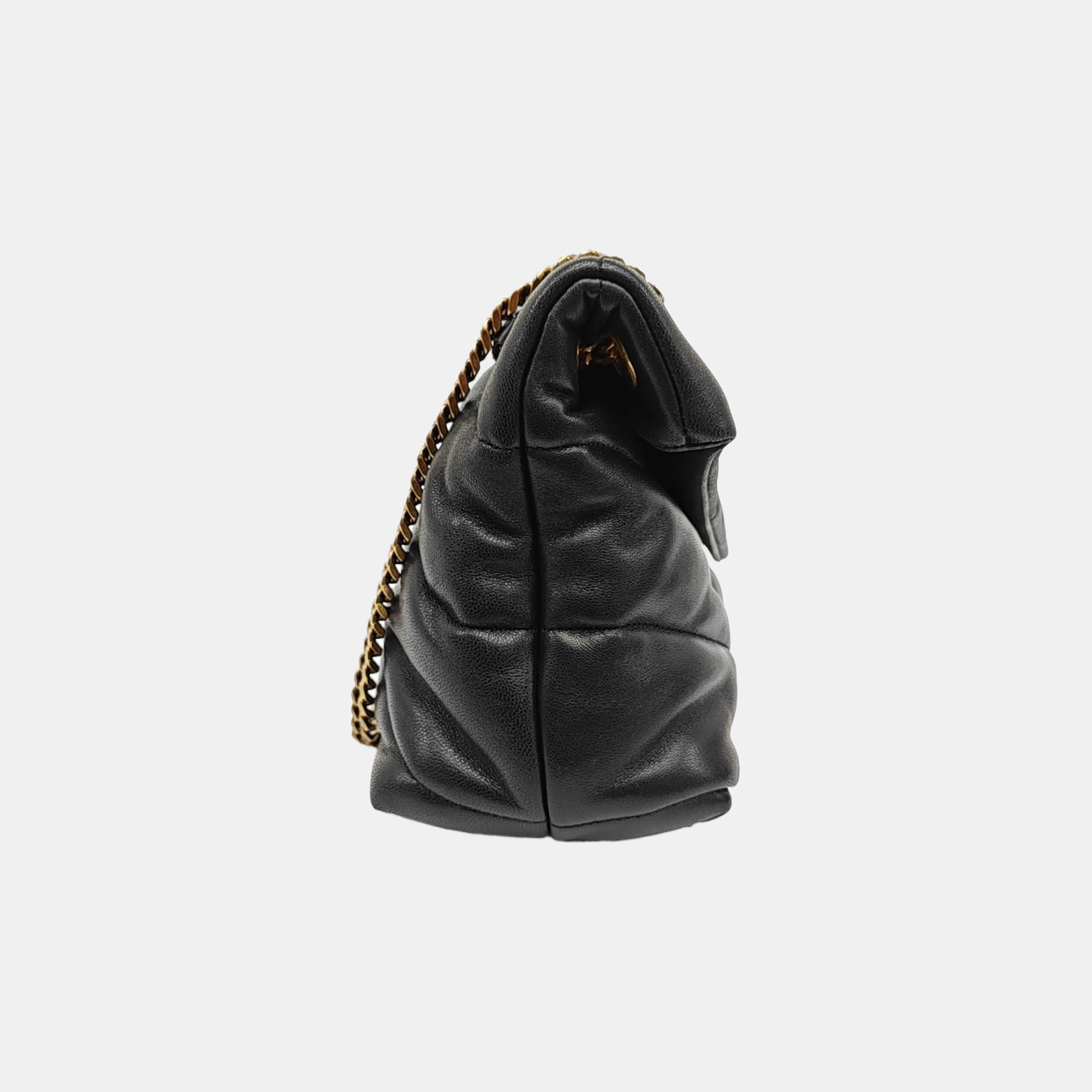 PUFFER Small Quilted Lambskin Black