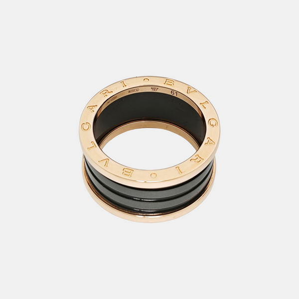 B.ZERO1 18k Rose Gold Ring EU 61