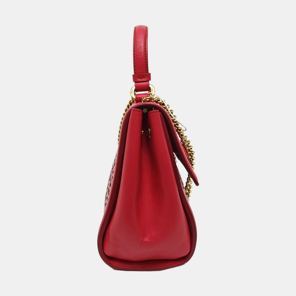 Calfskin Shoulder Bag Red