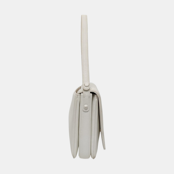 Calfskin Shoulder Bag White
