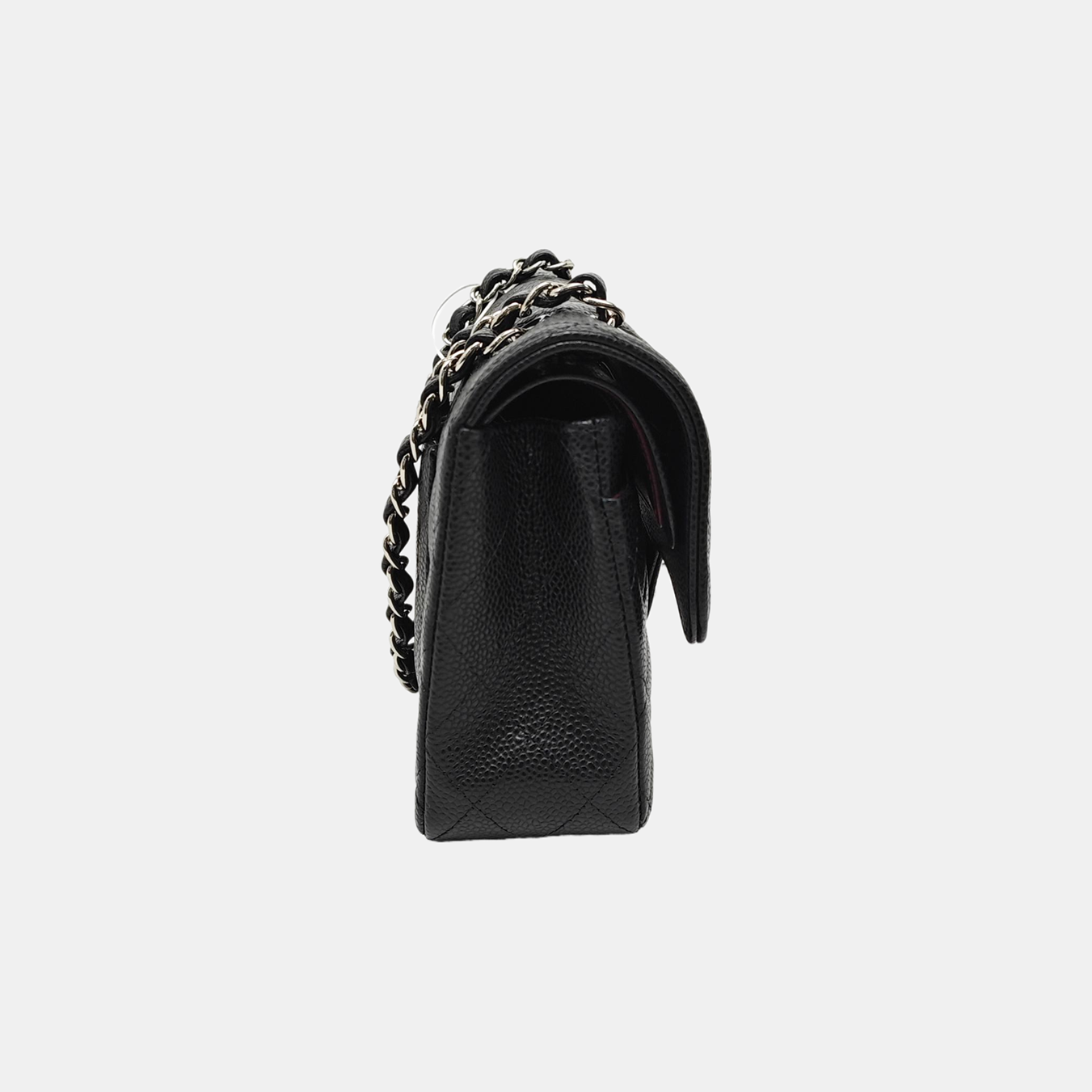 CLASSIC FLAP Small Quilted Grained Calfskin Black