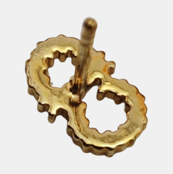 La Petite Tribale Metal Gold Stud Earrings