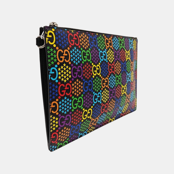 GG Supreme Monogram Coated Canvas Black