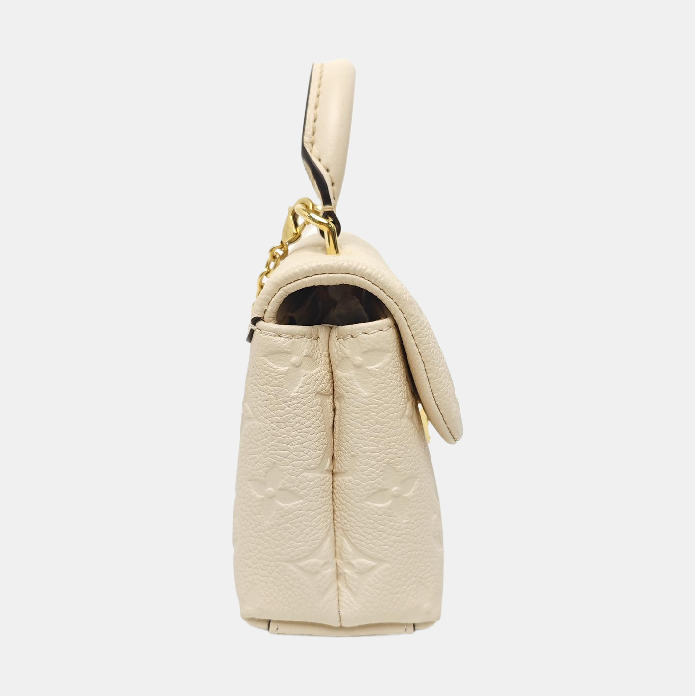 NANO MADELEINE Nano Monogram Calfskin Beige