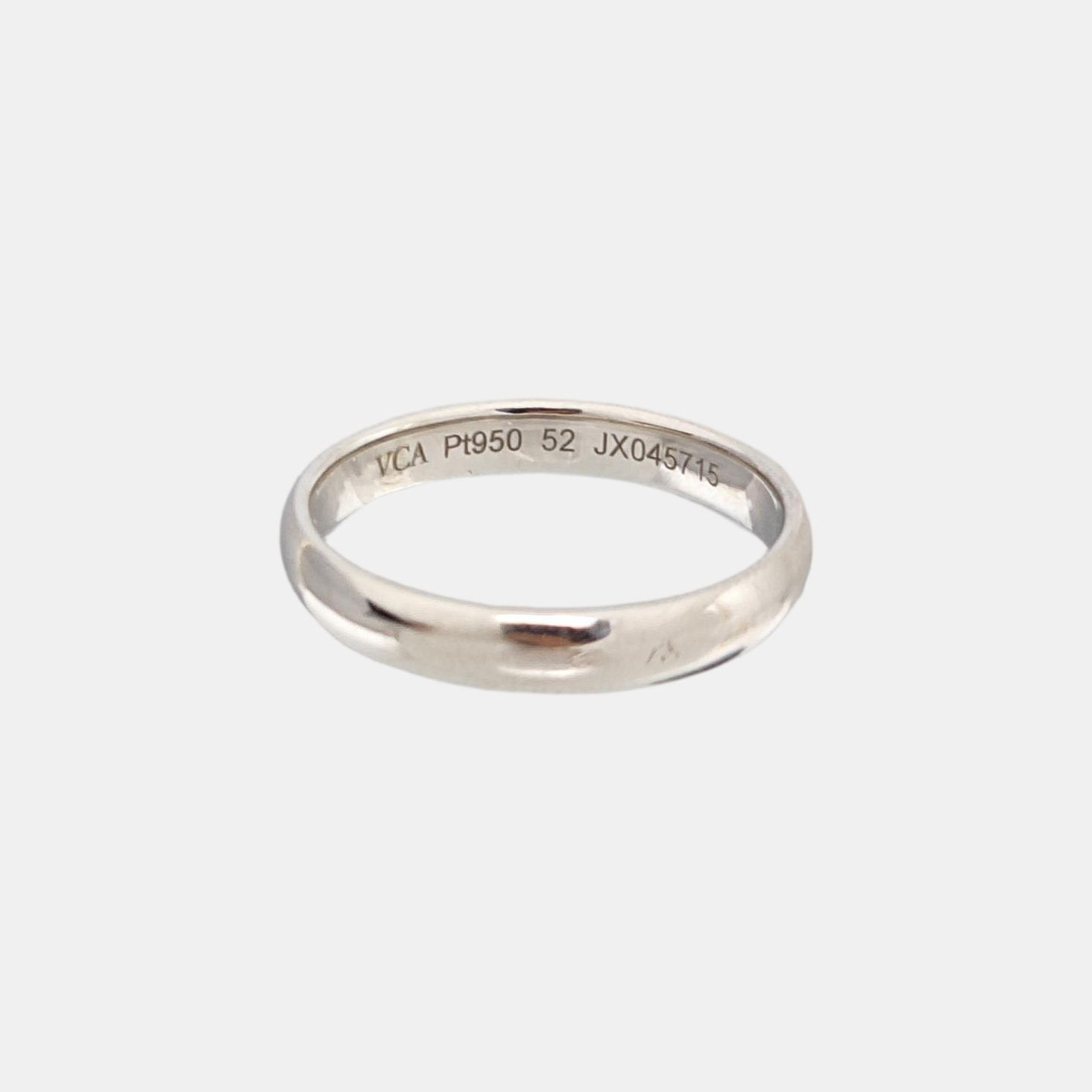 Tendrement Platinum 950 Silver Ring EU 52