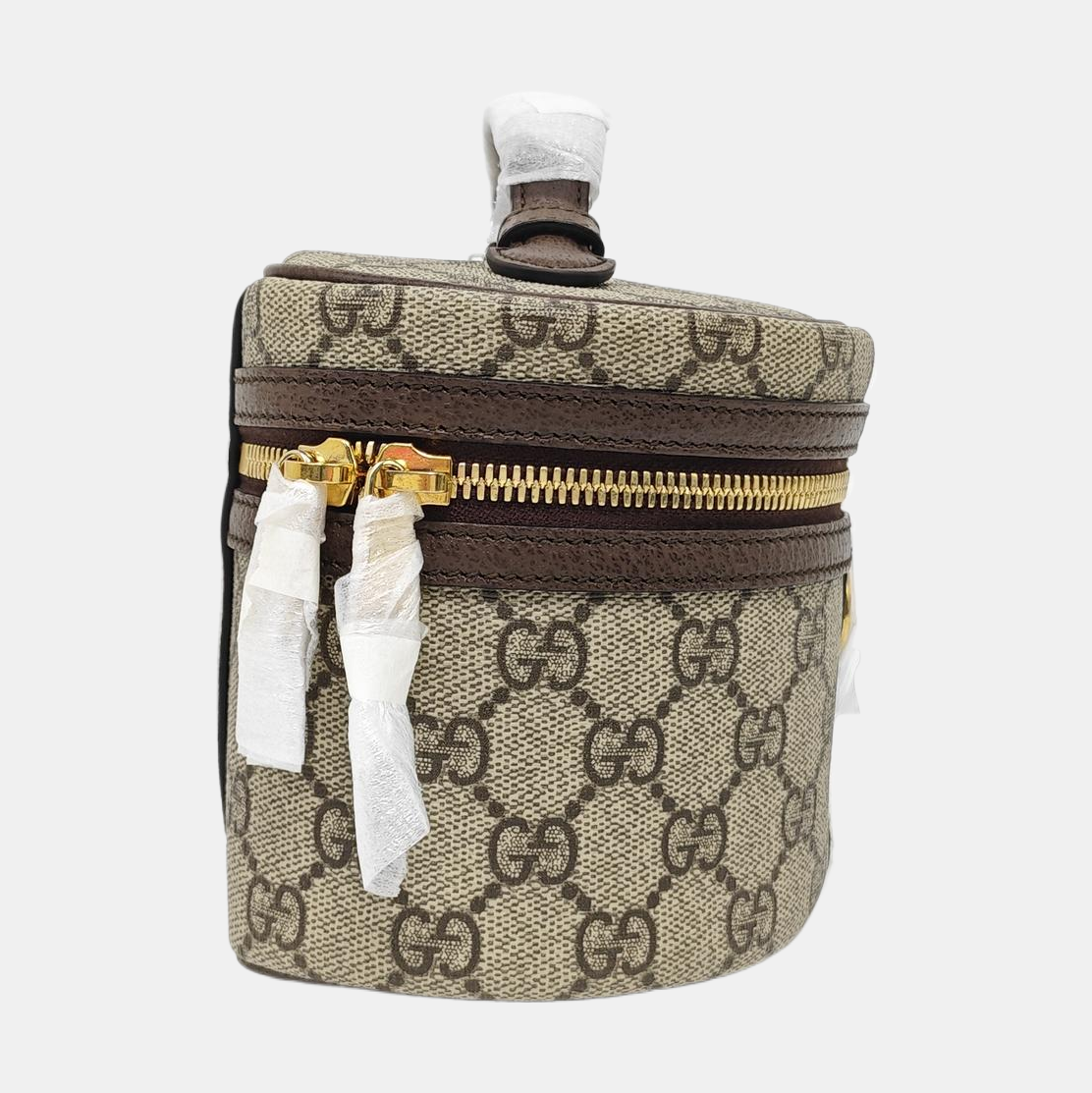 Ophidia Mini Monogram Coated Canvas Beige